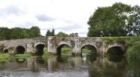 The upstream elevation indicates that the bridge is much older than the downstream face, the product of a c. eighteenth-century widening.