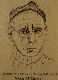 Seán O’Casey—courted criticism for his portrayal of women as symbols of domesticity and passivity, underplaying their role in the armed struggle. (Reginald V. Gray, New York Times)