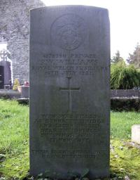 The Commonwealth War Graves Commission Memorial in Bunratty graveyard to Private R.W. Williams, the last British soldier killed in Clare during the War of Independence, whose body was never recovered.