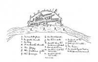 One of the earliest maps of New Ross—drawn in 1649 to facilitate a planned attack by Catholic Confederates from Rosbercon on the opposite bank of the River Barrow. (Tottenham Estate Office)