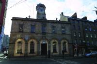 The Tholsel was rebuilt in the late eighteenth century. The plaque above the door