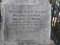 The base of the monument to the Manchester Martyrs in Glasnevin Cemetery, Dublin.(All images: National Library of Ireland)