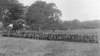 West Belfast Ulster Volunteers training at Fernhill House, Glencairn, in 1914. The Home Rule crisis intensified when, in 1913, the unionists set up the Ulster Volunteer Force and nationalists retorted by establishing the Irish Volunteers.