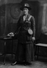 Cumann na mBan member Rose McNamara, who served in Marrowbone Lane distillery—one of c. 200 women who took part in the Rising. Women, comprising less than 10% of the interviewees, were underrepresented, reflecting contemporary assumptions about the relative importance of their contribution. (National Museum of Ireland)