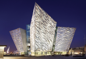 Above: The iconic Titanic Belfast building—its setting is a bonus, as it occupies part of the shipyard where the great ship was built and affords spectacular views of the River Lagan and the city beyond. 