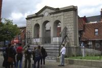 The surviving portico of the original ‘Coombe Lying-in Hospital’ (it moved to the nearby Cork Street site in 1967)—202 symphysiotomies were performed there between 1950 and 1965.