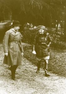 Gabriele D’Annunzio (right) emerged from the First World War as Italy’s most decorated hero. Following the annexation of Fiume, he earned the sobriquet ‘the John the Baptist of Fascism’. He and his followers perfected key elements of what became the Fascist liturgy (the black shirt, Roman salute, demagogic speechifying and choreographed street demonstrations). In addition, Fascist corporatism borrowed heavily, albeit in a perverse way, from the governing principles of the Fiuman regime. These truths notwithstanding, D’Annunzio never fully embraced the Mussolini dictatorship. For his part, the Duce (left) resented D’Annunzio as a potential rival. To prevent a public rift, Mussolini supplied D’Annunzio, who had expensive tastes in art, prostitutes and narcotics, with vast sums of money and other rewards. Even so, their relationship remained an uneasy one. In the 1930s the Mussolini–Hitler alliance, which D’Annunzio abhorred, was a particular cause of tension. (Fondazione Il Vittoriale degli Italiani, Archivio Iconografico)