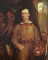 George Catlin by William Fisk, 1849. (National Portrait Gallery, Smithsonian Institute)