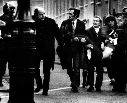 Derry’s Bloody Sunday, 30 January 1972—described in 2010 by British Prime Minister David Cameron as ‘unjustified and unjustifiable’. The unit responsible, 1 Para, was nicknamed ‘Kitson’s private army’ and had a reputation even in the British Army for being thuggish. It was also involved in the killing and wounding of a large number of civilians in Ballymurphy in July 1971. (Stanley Matchett)