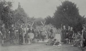 Pupils of St Enda’s enacting the pageant The Coming of Fionn. MacNeill actively supported Pearse’s independent boys’ school, intended to be a training ground for future generations of nationalists as well as a radical experiment in alternative education. (Pearse Museum)