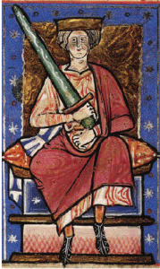 Above: The Anglo-Saxon king of England, Ethelred the Unready (c. 968–1016)—defeated by King Knut’s father, Sveinn Forkbeard of Denmark, in summer 1013. If England could be conquered, Ireland surely seemed a sitting duck. (British Library)