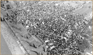 Part of the ‘Save Wood Quay’ protest demonstration on 23 September 1978—20,000 people from every part of the country took to the streets in an extraordinary show of public sentiment.