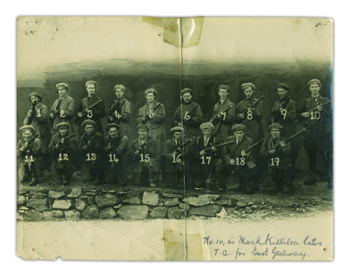 IRA flying column, County Galway—from a series held within the Collins Papers called Captured Photographs. (Military Archives)