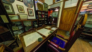 Some of the artefacts on display associated with the history of the clubs. (Apprentice Boys Museum) 