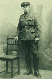 Gay Byrne’s father, Edward, in uniform.