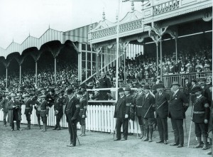 Sir Edward Carson addressing an Ulster Volunteer Force rally in July 1913. Nugent felt deeply uneasy with the ‘Ulster’ identity of the organisation, renaming his division the ‘Cavan Volunteer Force’. He deemed the CVF a police rather than a political force, formed for ‘defence and not aggression’. Retrospectively, Nugent felt profoundly uncomfortable with his involvement in the UVF.