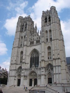 The Church (now Cathedral) of St Michael and St Gudula, Brussels, where Dermot O’Mallun, the last Irish-born chief of the O’Moloney sept, was interred in 1639. 