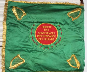  ‘Freedom of Conscience/ Independence of Ireland’—the Legion’s flag or ‘colour’.