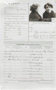 Esther Burke, a charwoman, aged 33 on admission to the State Inebriate Reformatory at Ennis in March 1911, received an eighteen-month sentence for assault and being a habitual drunkard. Born in Finglas, she was married with two children (three others deceased) and had 43 previous convictions. (NAI)