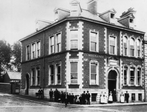 The Temperance Institute, Railway Street, beside the courthouse—home of Lisburn Suffrage Society. (Lisburn Museum). 