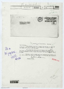  ‘Long live the USSR’—Behan’s private letter to Miss Barbara Niven of the Daily Worker in the wake of the 1956 Soviet invasion of Hungary. (UK National Archives, Kew) 