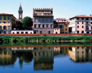 The British Institute Library (centre), also known as the Harold Acton Library, Florence, which holds the diaries of John Leland Maquay. (Alyson Price)