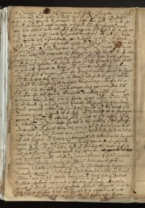 The deposition of Henry Masterson, who fled Moniseed, Co. Wexford, for the government garrison at Duncannon Fort (below) in late October 1641. (Trinity College, Dublin)