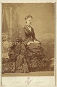 Abigail Woods in Paris, 1870. (Rhode Island Historical Society)