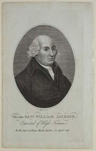 When the French agent Revd William Jackson was arrested in April 1794