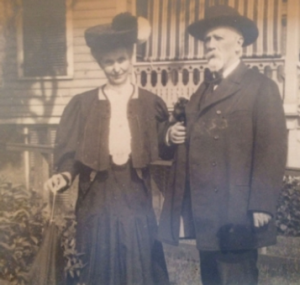 Mary Jane and Jeremiah c. 1906 at their home on Staten Island, New York. (O’Donovan Rossa family)