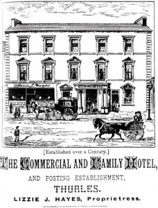 Contemporary print of Hayes’s Hotel.