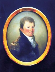 A miniature of Captain Watson, c. 1800–10, attributed to James Leakey. (Mrs Julian Pope) 